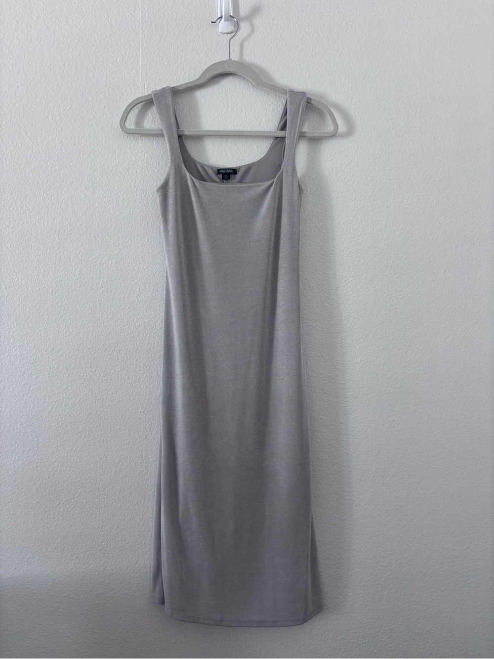 Wild Fable Tank Midi Dress - Light Silver Gray